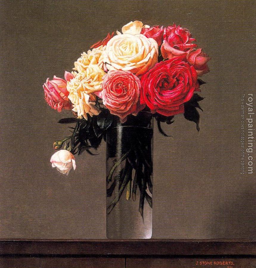 Stone Roberts : Roses in a vase